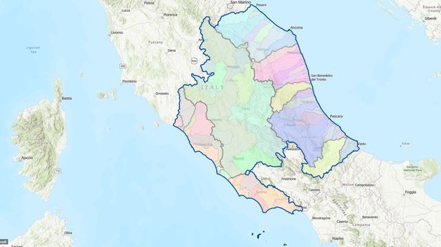 Principali caratteristiche del distretto mappa distretto HD