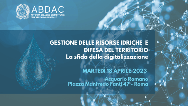 Convegno Risorse idriche, difesa suolo e digitalizzazione ACQUARIO ROMANO