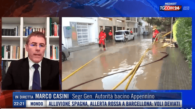 Alluvioni e consumo di suolo: Marco Casini su Tgcom24, la sfida per mitigare i rischi idrogeologici in Italia casini tgcom24