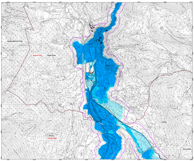 Rischio idraulico: pubblicata la proposta di nuova perimetrazione per il fiume Aterno - Pescara ap
