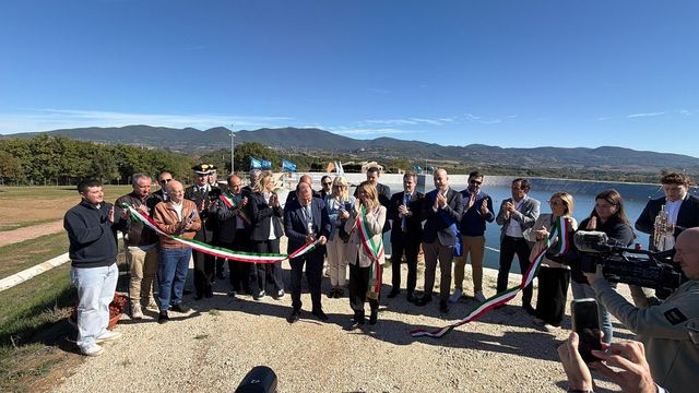 AUBAC all’inaugurazione del nuovo invaso di compenso del Consorzio di bonifica Tevere-Nera mc